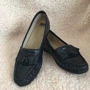 SAS Leather Tassel Tripad Comfort Loafers 9 Slim